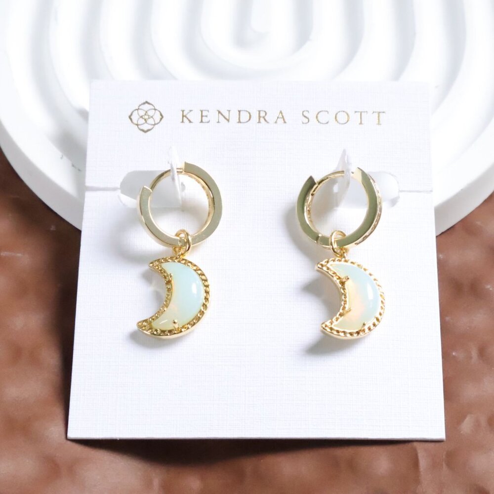 Kendra Scott Gold Convertible Earrings - Moon
